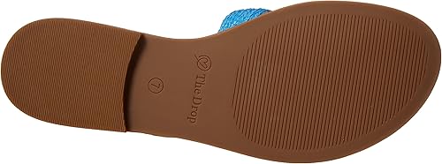 Vista 4 de The Drop Monika - Sandalias planas de meter con banda en H para mujer