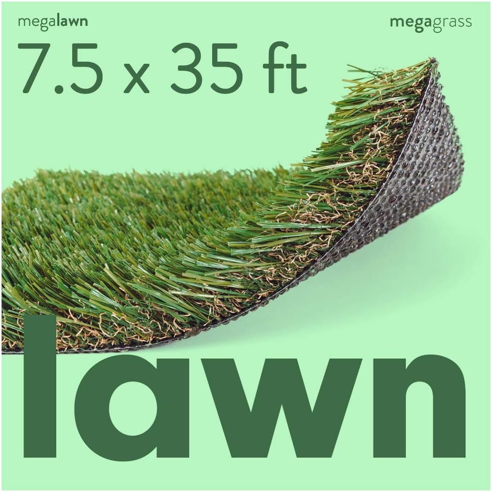 5 x 4 Feet Artificial Grass Mat for Lawn/Deluxe Realistic Synthetic Turf Rug [Thick Carpet of Fake Grass Patch Pads for Outdoor, Landscaping, Pets, Dogs, Puppy Potty, and Backyard]