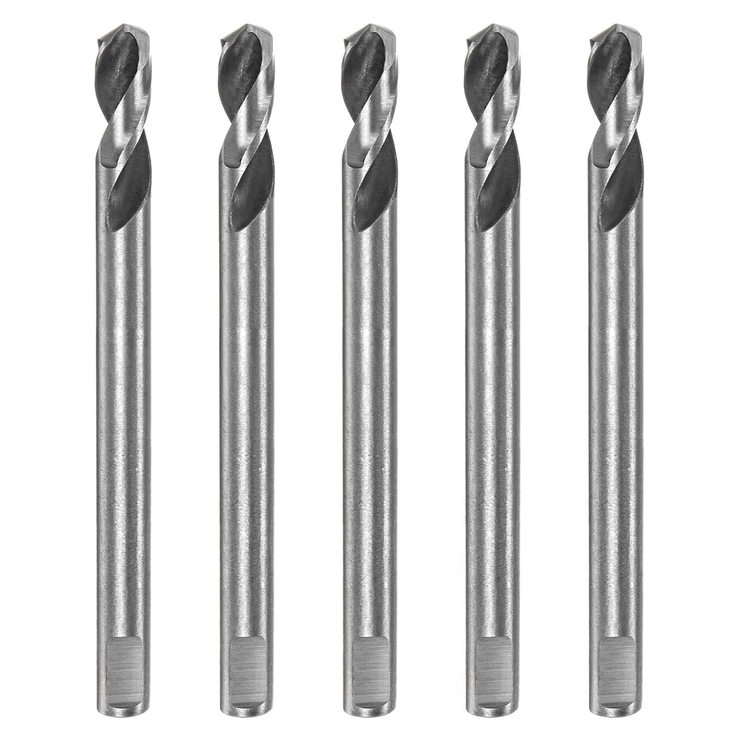 HARFINGTON 5pcs High-Speed Steel Drill Bits 6mmx80mm for Hole Saws Arbor Drill Bit Replacement Thick Metal Cutting