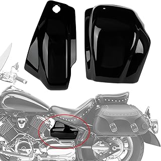 PSLER Cubiertas laterales para carenado VSTAR XVS 1100 1999-2011 XVS 1100, color negro