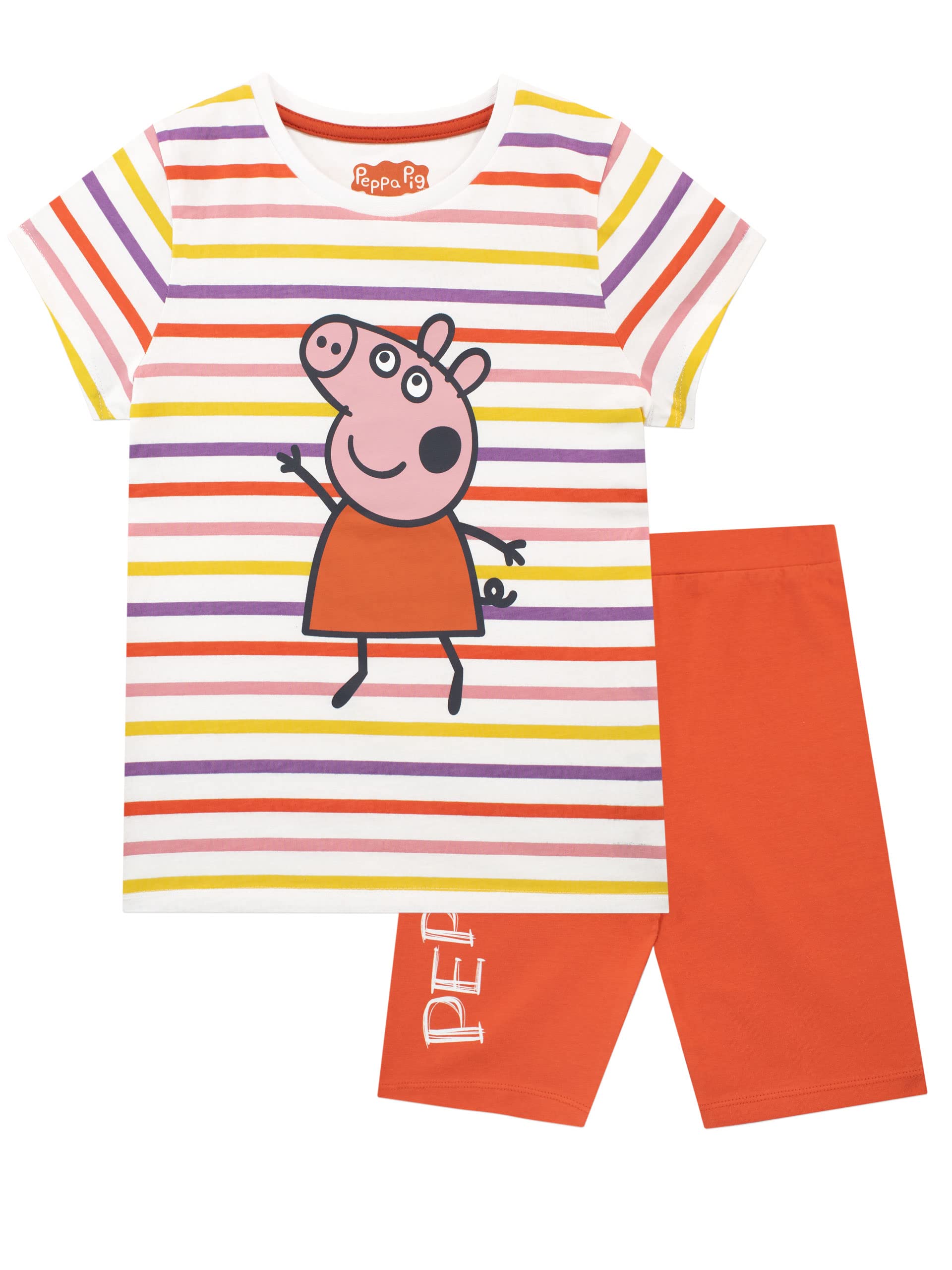 Peppa Pig Camiseta y Set Corto para Niñas Peppa