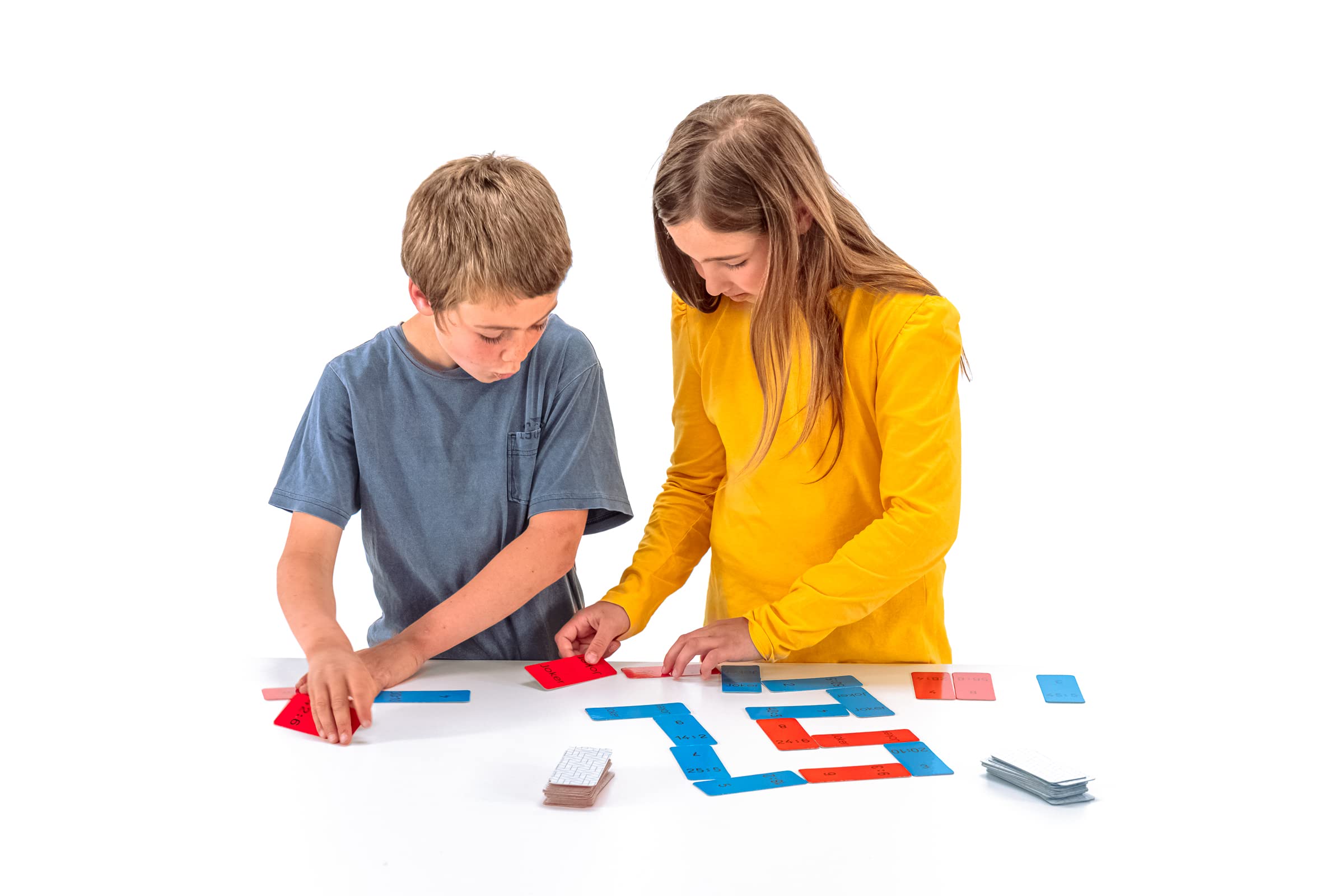 WISSNER® active learning - Domino Game Division in the 100 number range, Blue,red - Image 2