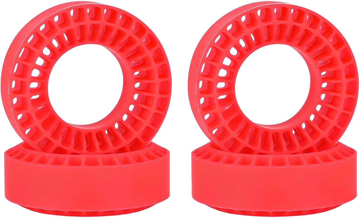 1.0 tire inserts, silicone inserts 1.0 Silicone Rubber Tire Inserts for RC TRX4M SCX24 Fcx24 Ax24 1/18 1/24 RC Crawler Wheels Tire Foam Fill Kit for OD 58-63mm (Blue)