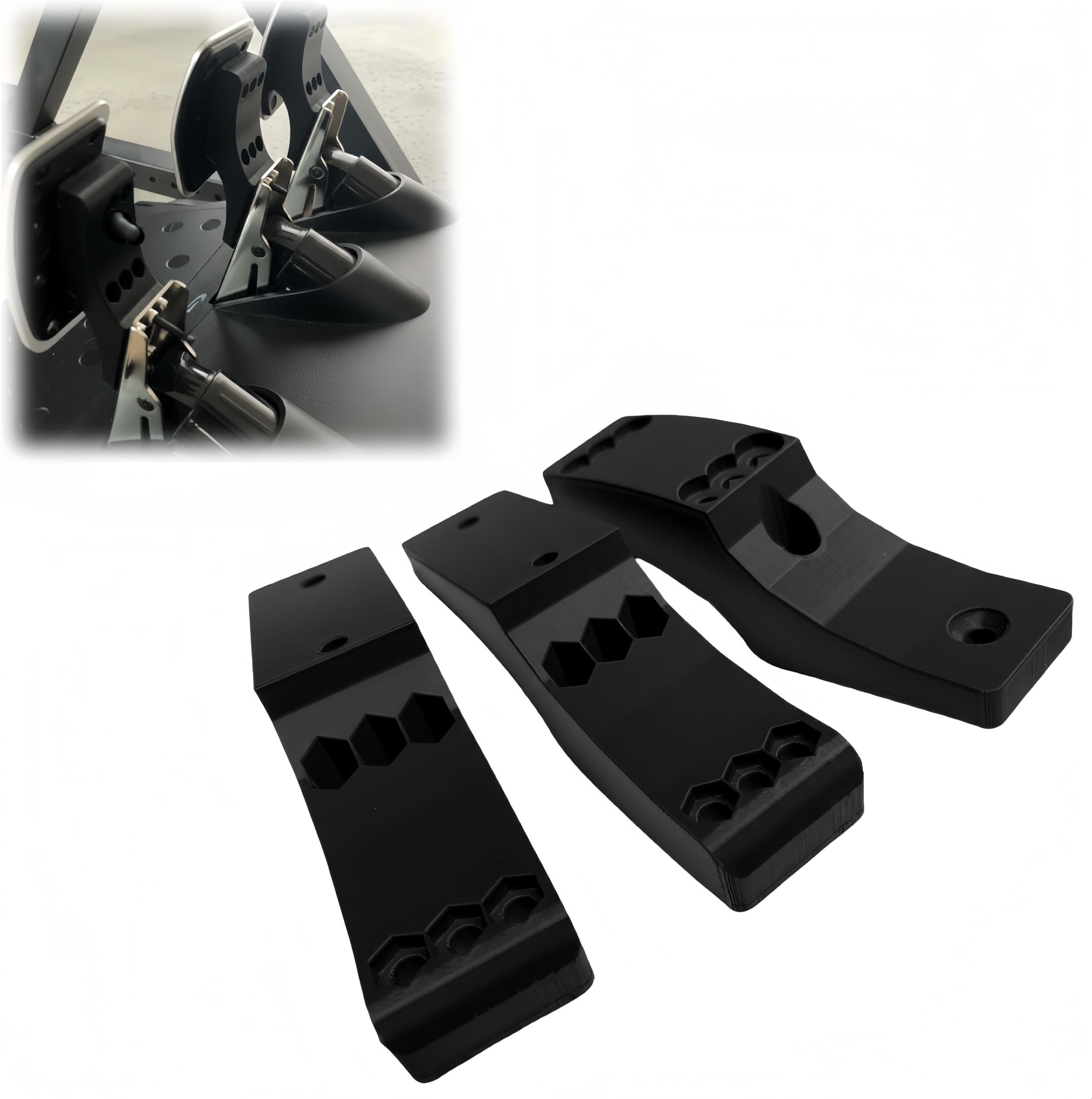 Manual Pedal Extension Modification Kit Compatible with Logitech G29 G920 G923 Racing Pedals for Control and Adjustable Travel Distance