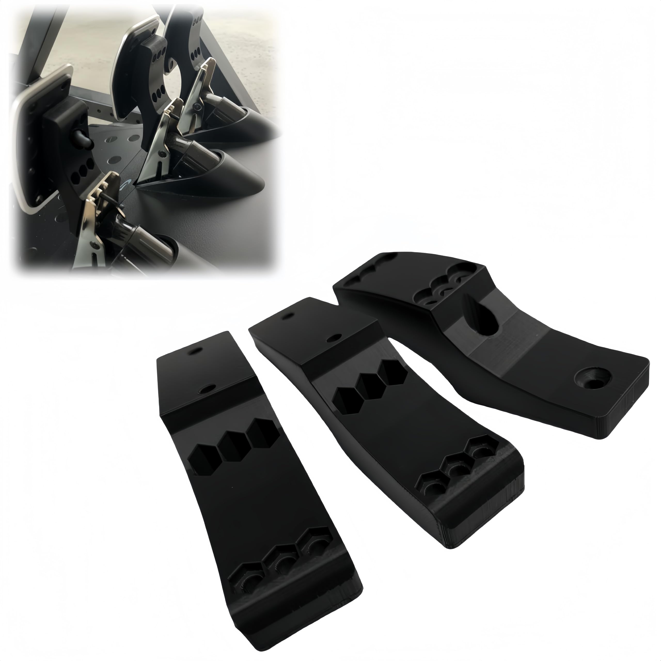 - Manual Pedal Extension Modification Kit Compatible with Logitech G29 G920 G923 Racing Pedals for Control and Adjustable Travel Distance