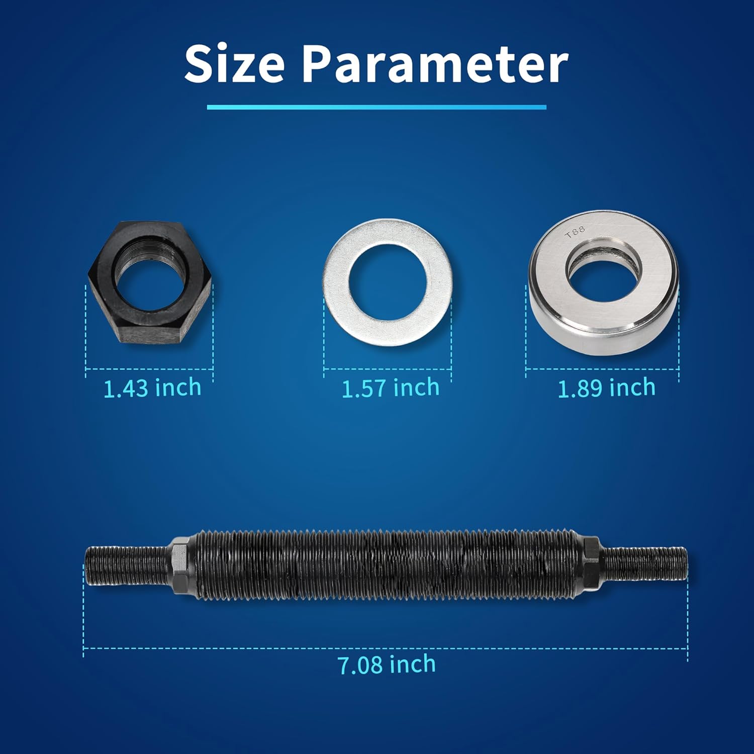 5Pcs Harmonic Balancer Installer Tool Set&66515 Harmonic Balancer Installation Tool
