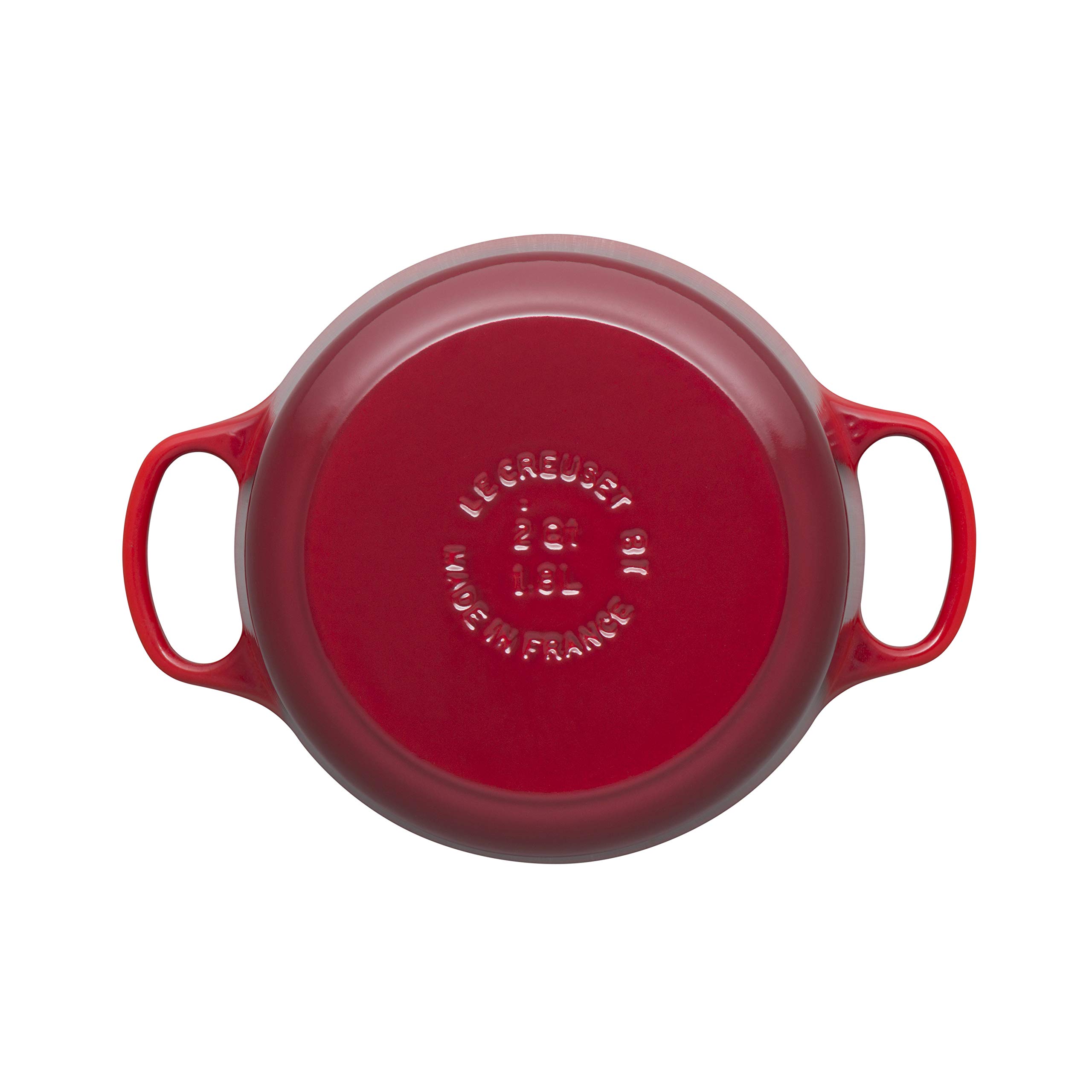Le Creuset Cocotte redonda de hierro fundido, 18 cm, 1, 8 L, Todas Las Fuentes de Calor incluso inducción, Cereza, 21177180602430