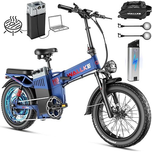 Wallke H9 Ultra 5000W Electric Bike with 2640Wh Power Hub, 48V 55Ah Removable Battery, 105NM Torque & 40MPH Fast Ebike for Adults, ARISUN All Terrain Fat Tire for Camping Commute, UL2849 Certified