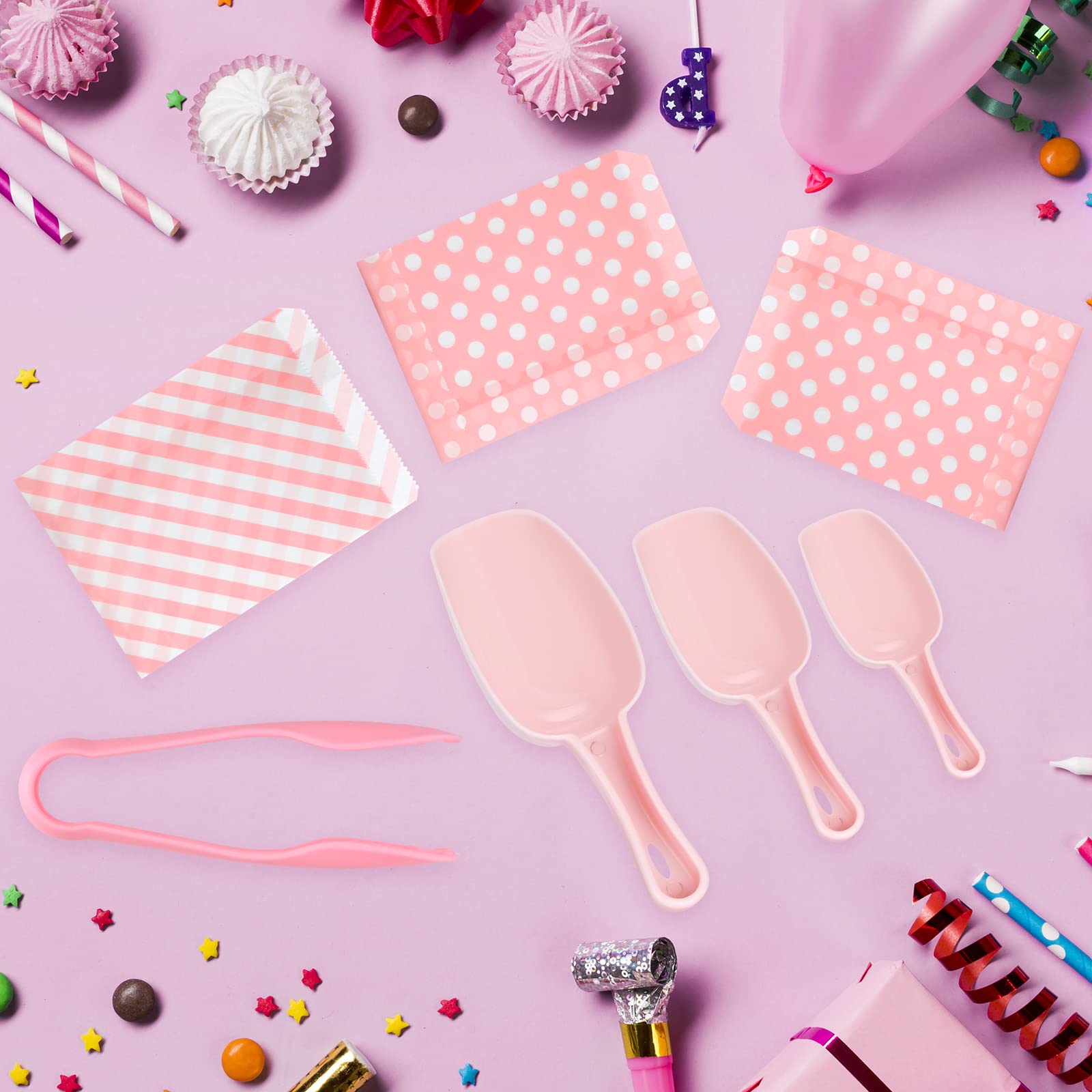 Set Candy Bar 3 Pezzi - Pinze Zucchero, Sacchetti E Banner Per Feste - Foto 5