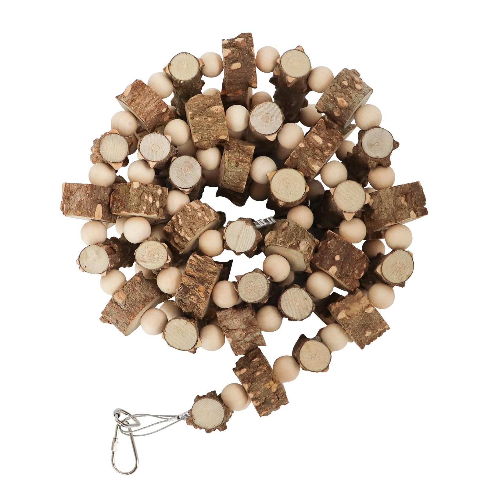 Jouet à mâcher à suspendre en bois de poivre naturel pour animal domestique, rat, hamster, escalade, accessoires pour cage à oiseaux, perroquet, rat, écureuil, sucre planeur