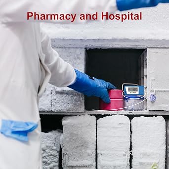 TE-04 ET Cold Chain Temperature Data Logger for Pharmacy Transport - Multi-Stop Logistics Logger with Pause & Resume, Dual Internal/External Sensors, Auto PDF/CSV, 240-Day Unlimited Recording
