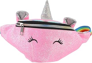 1 Pç Bolsa De Cintura De Unicórnio Infantil Bolsa De Cinto Para Bolsa De Cintura Roxa Linda Bolsa Crossbody Mochila Sling Bolsa De Quadril Bolsa De Cintura De Unicórnio