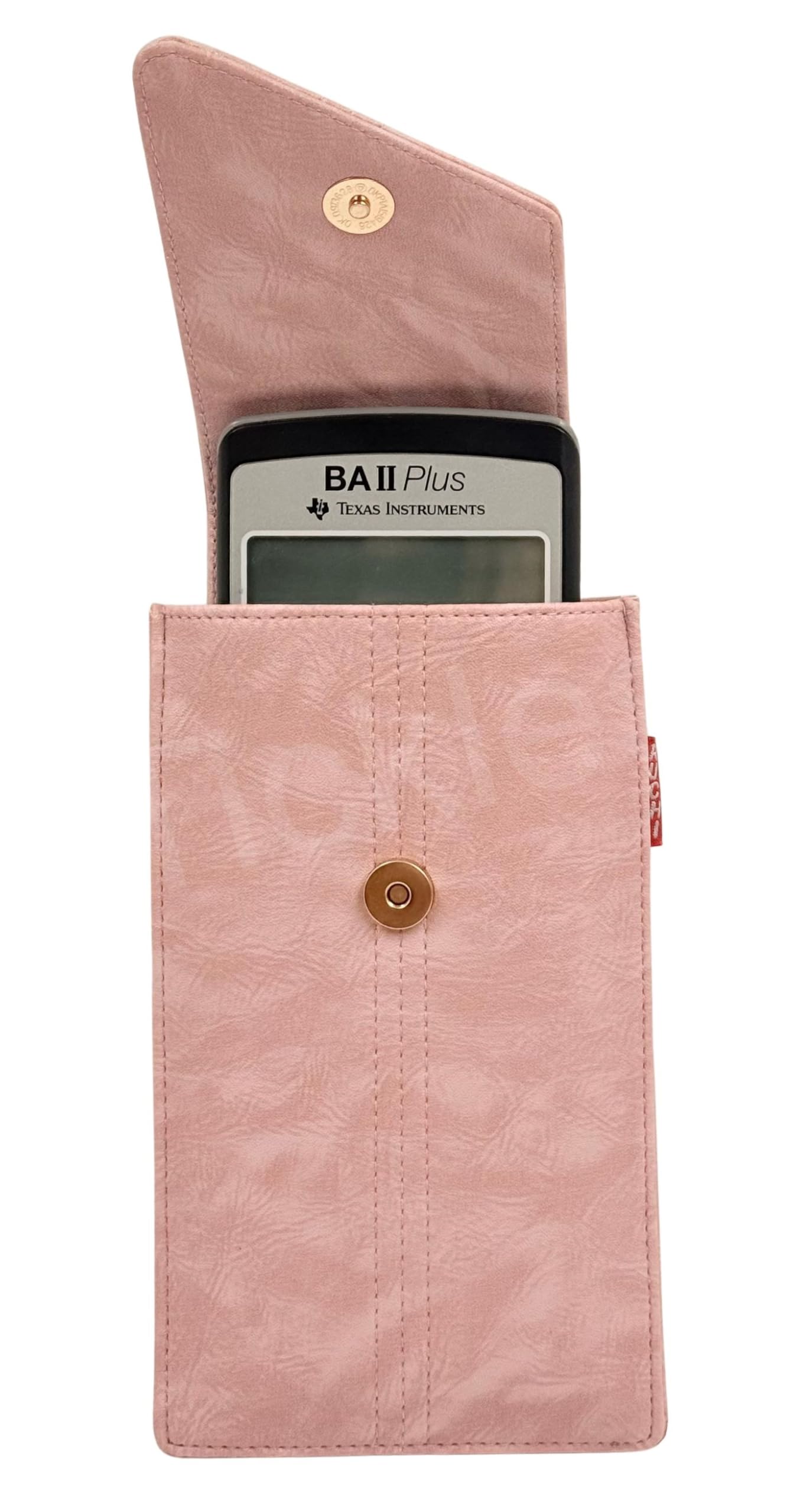 Tickles Fancy Artificial Vegan Leather Mobile Pouch with Waist Clip Saree Hook for Girls Women (Color: Pink) (Suitable for Mobile Sizes: Below 6.5 Inches)