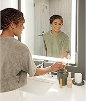 Vista 3 de InterDesign iDesign - Vaso de cerámica de la colección Earth (musgo)