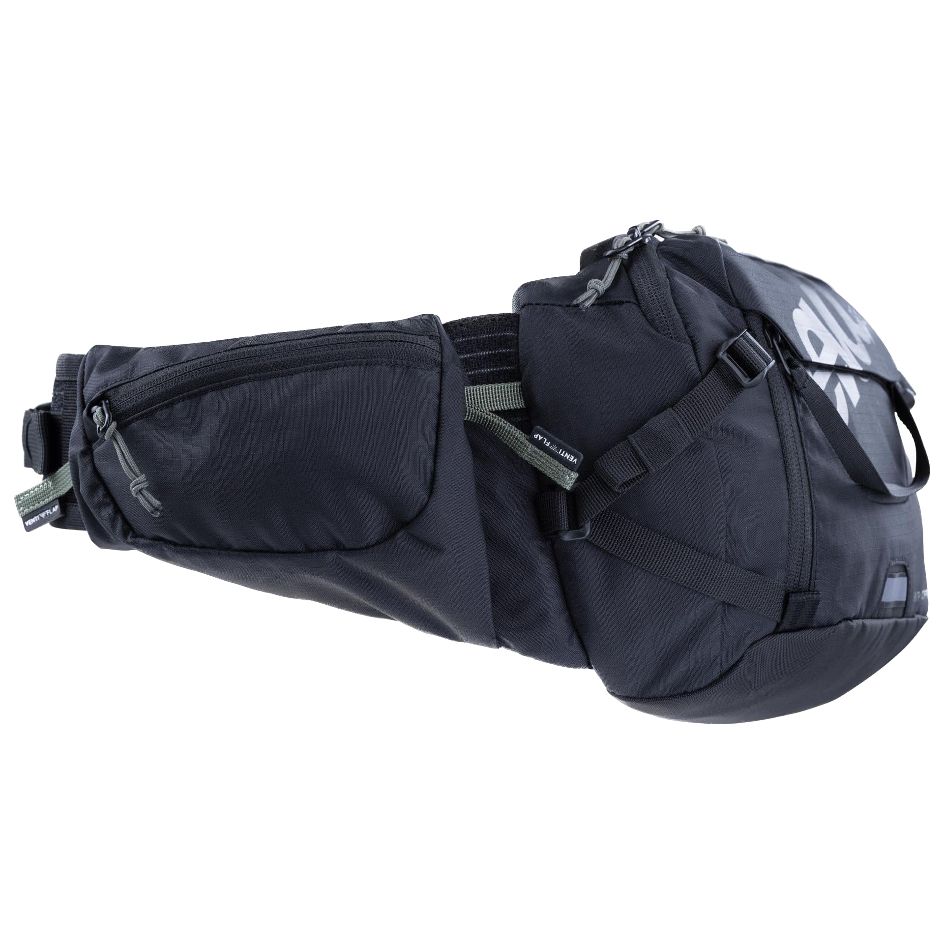 EVOC HIP Pack PRO 3, Hüfttasche (AERO Flex Hüftgurt, AIR Flow Contact System, Mesh-Material, Werkzeugfach, Bauchtasche, perfekt für Trail-Liebhaber, One Size), Schwarz