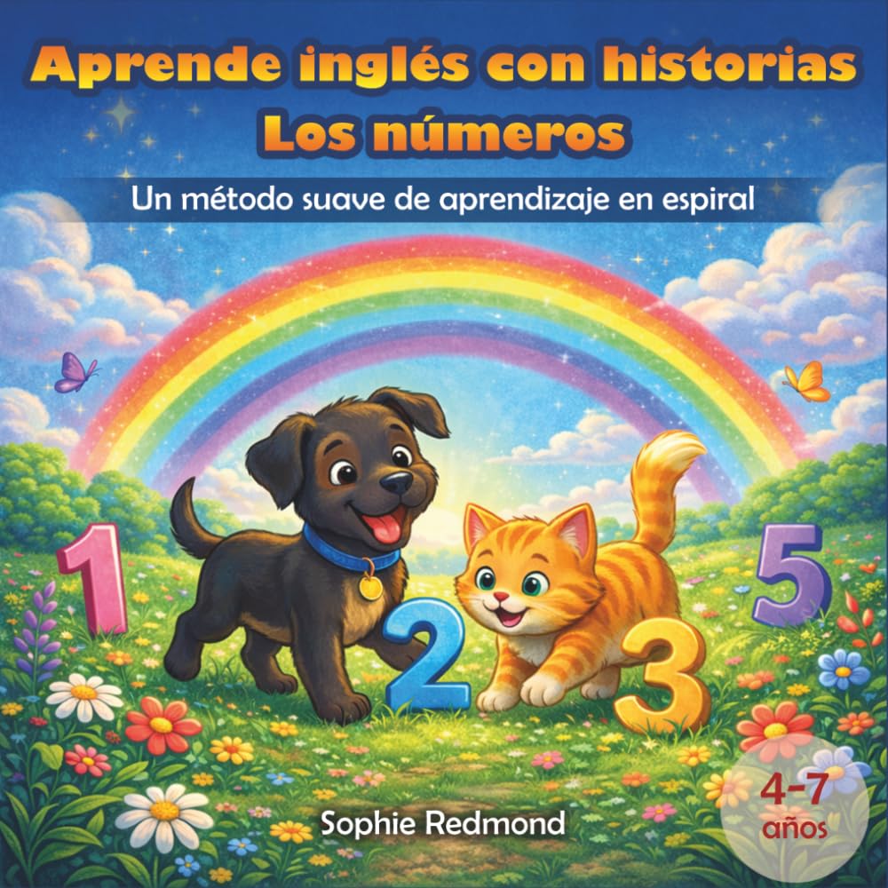 Aprende inglés con historias — Los números: Un método suave de aprendizaje en espiral (Inglés para niños)