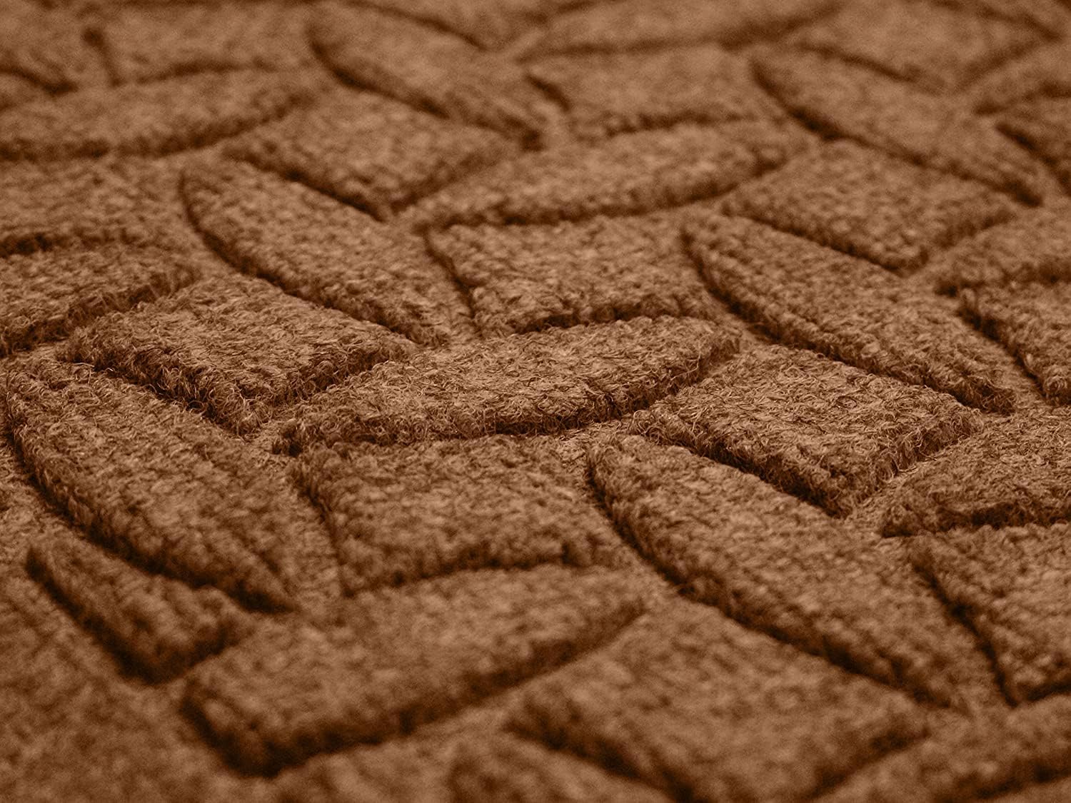 WaterHog Durable Entryway Door Mat - Indoor/Outdoor, Slip Resistant, Low Profile, Water-Trapping Floor Covering for Front Door, House Entrance, Easy to Clean, Ellipse Collection, Dark Brown, 3' x 5'