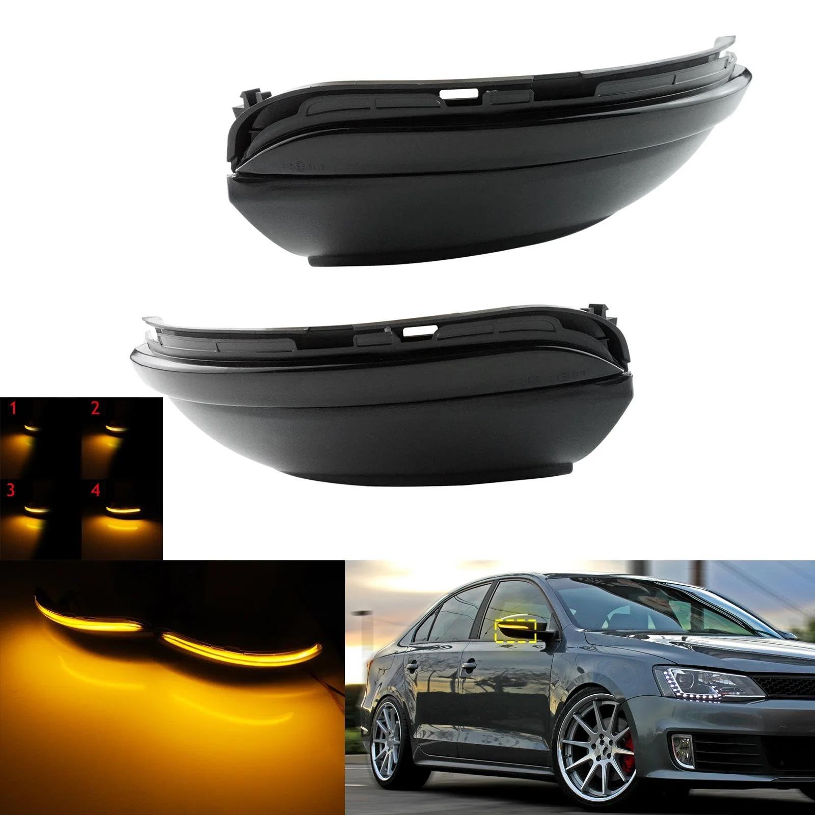 Intermitente LED Dinámico Retrovisores Exteriores Para VW Para Scirocco Para Passat B7 CC Para EOS Para Beetle Para Jetta