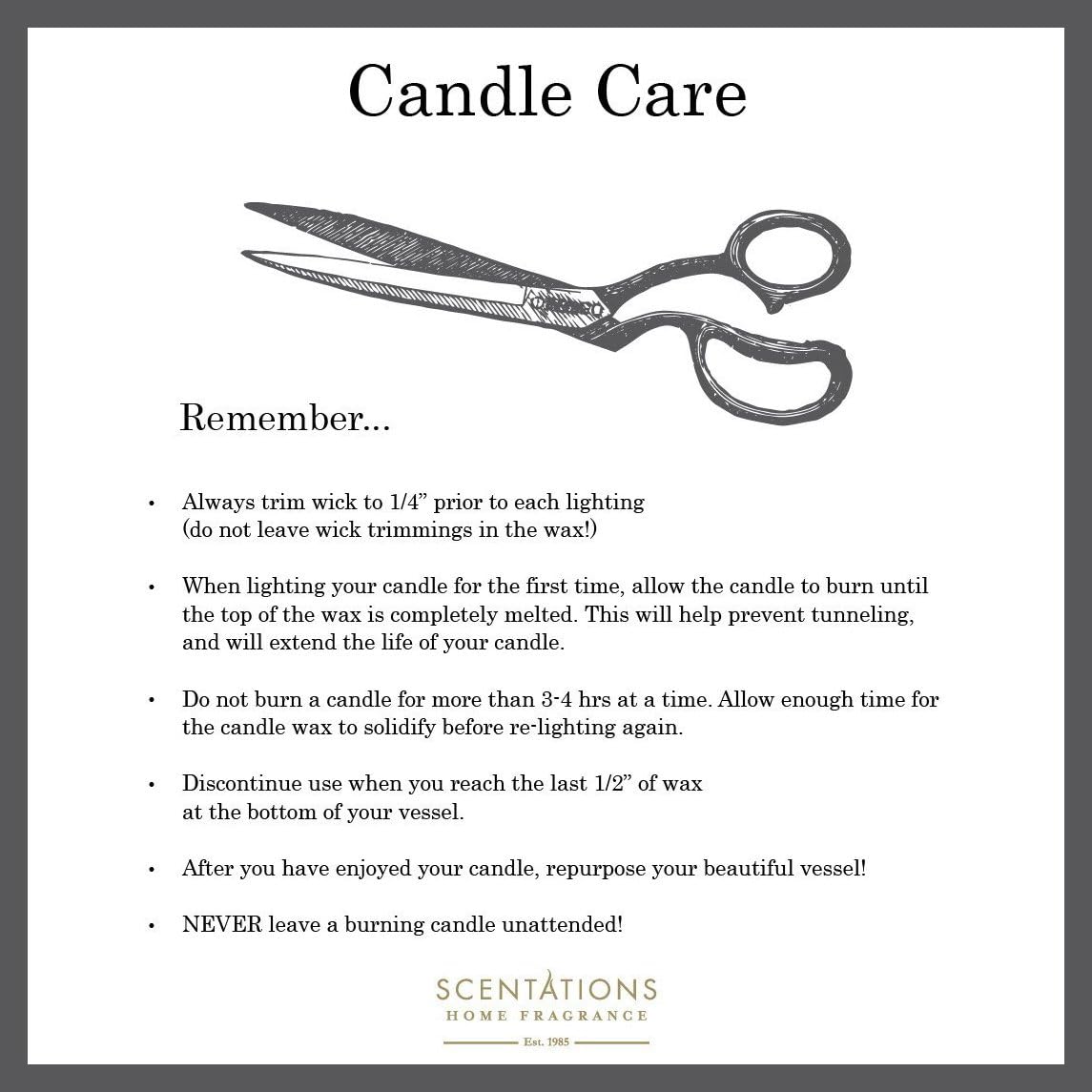 Scentations Scented Candle - Cabernet Legacy No. 98 in Square Glass Decanter, 10 oz