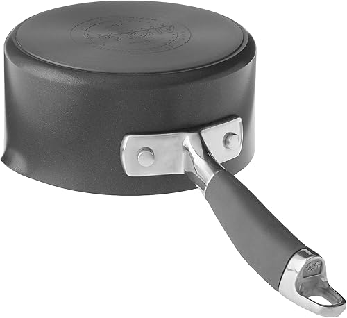 Miniatura 4 de Anolon Advanced - Sartén antiadherente anodizado duro con boquillas de colar y vertir 1 cuarto de galón color gris