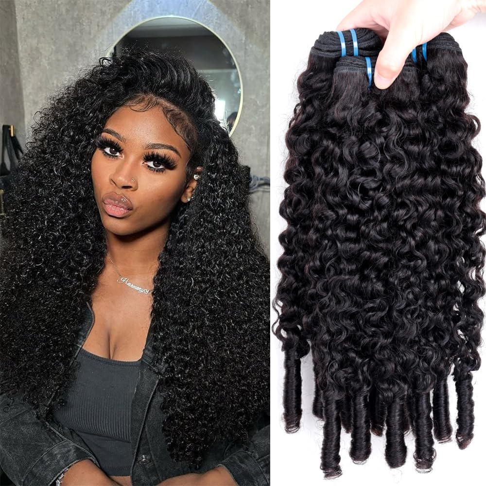 MSGEM 3C4A Burmese Curly Human Hair Bundles 24 26 28 Inch Curly Bundles Unprocessed Burmese Raw Hair Extension Real Human Hair Natural Color Human Hair Weft