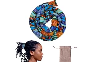 Spiral Lock Hair Tie Dreadlock Accessories for Men Women Bendable Wire Hair Bands