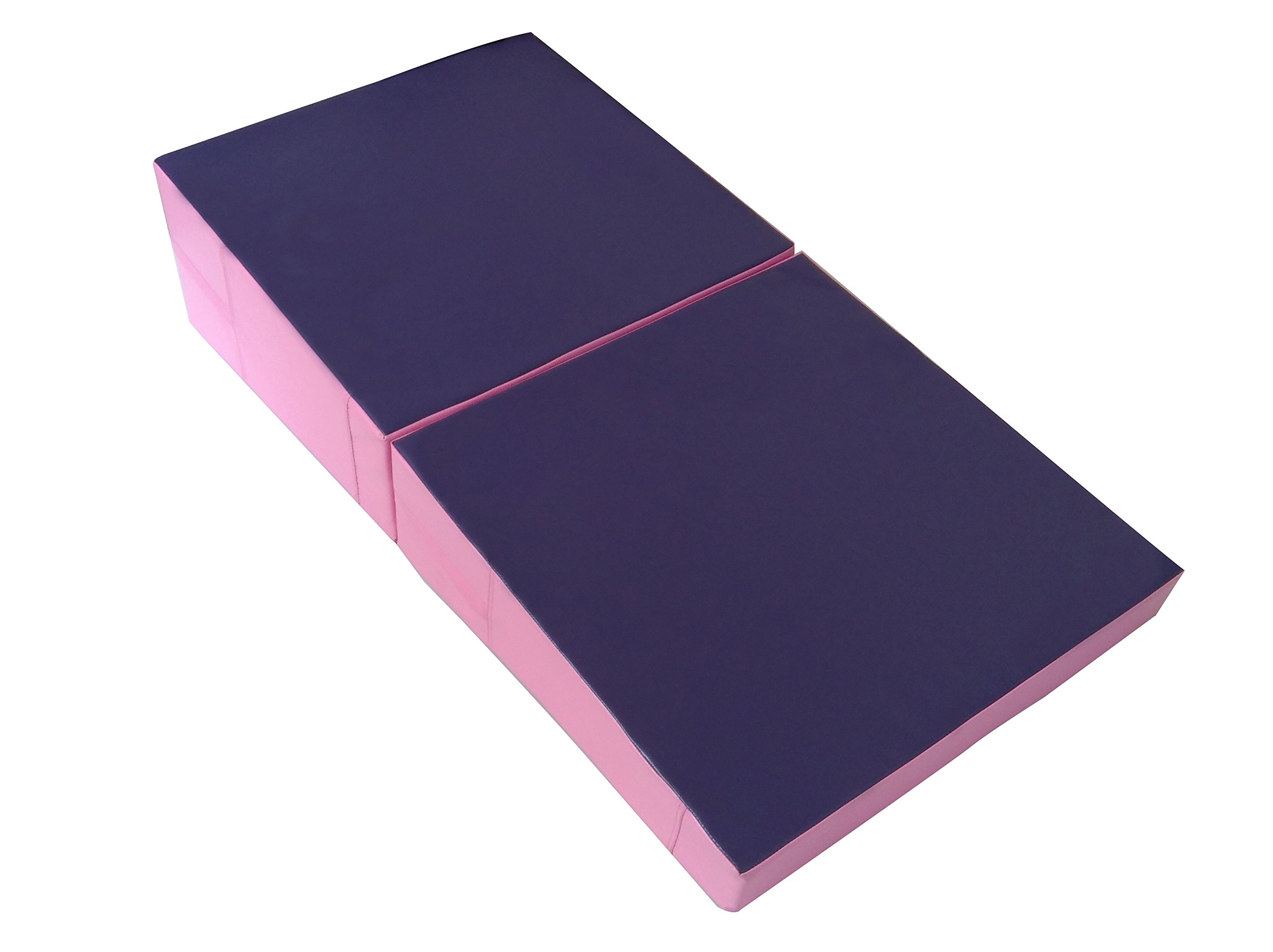 5th Season 60"x30"x15" Gymnastics Mat Incline Wedge Mat Folding Skill Shape Mat Mat Tumbling Mat for Indoor&Outdoor Training Exercise Home