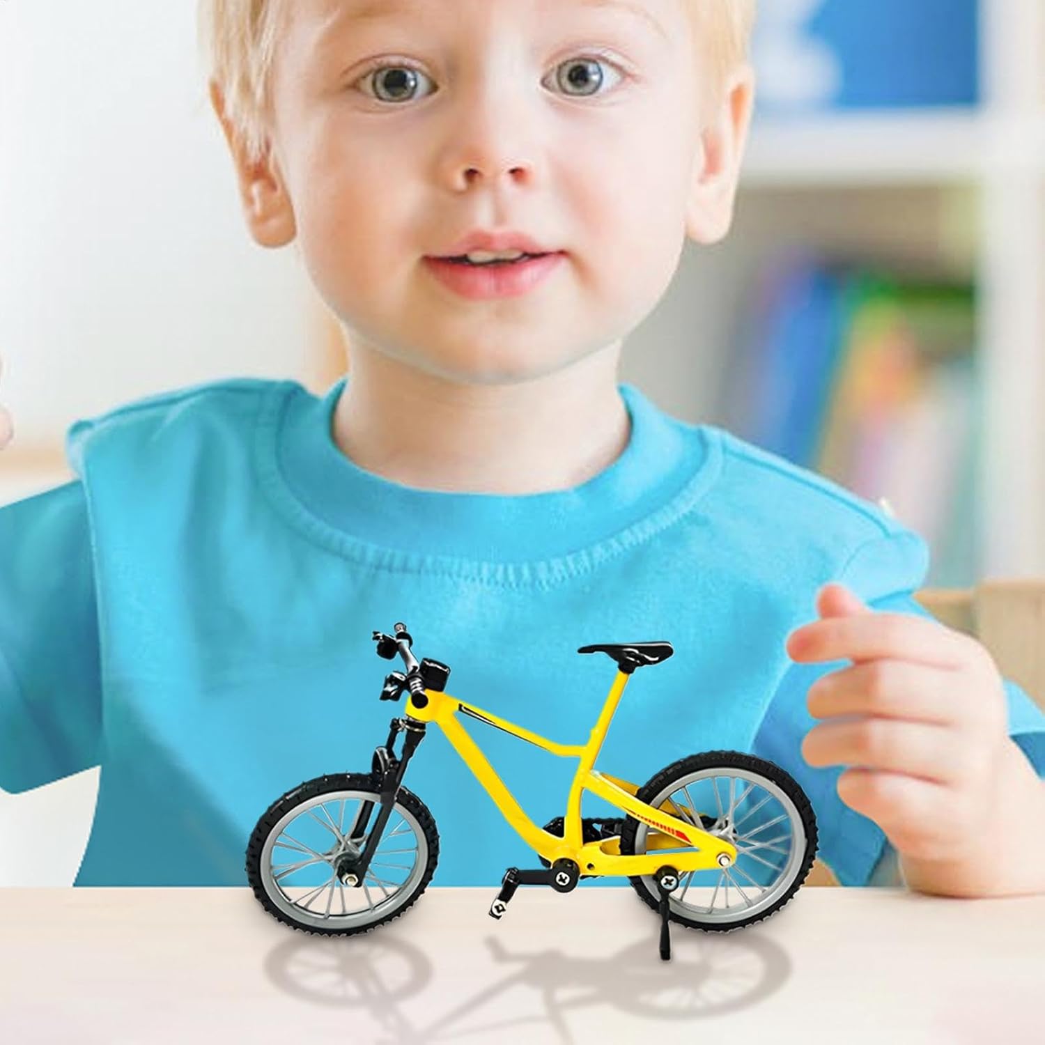 Finger Toy | Miiniature Sports Cycle with Customizable Parts | Fun Desk and Outdoor Sports Ornament for Bookshelf, Windowsill, Or Bedside