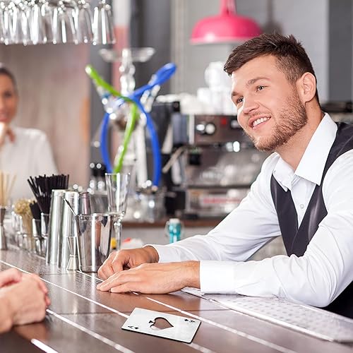 Miniatura 6 de Chengu 40 unidades de abrebotellas de póquer Ace of Spades a granel de acero inoxidable para cerveza, vino, tarjetas de crédito, abrebotellas para