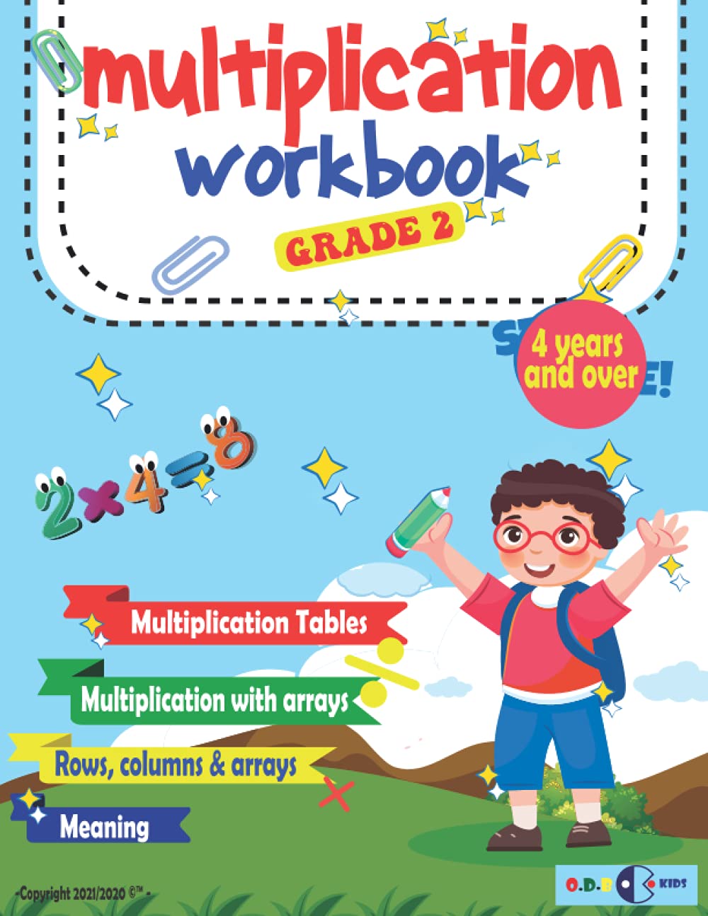 multiplication workbook grade 2: Interactive children's book 120+ basic multiplication worksheets with math table for children 4-7 years old,math activities