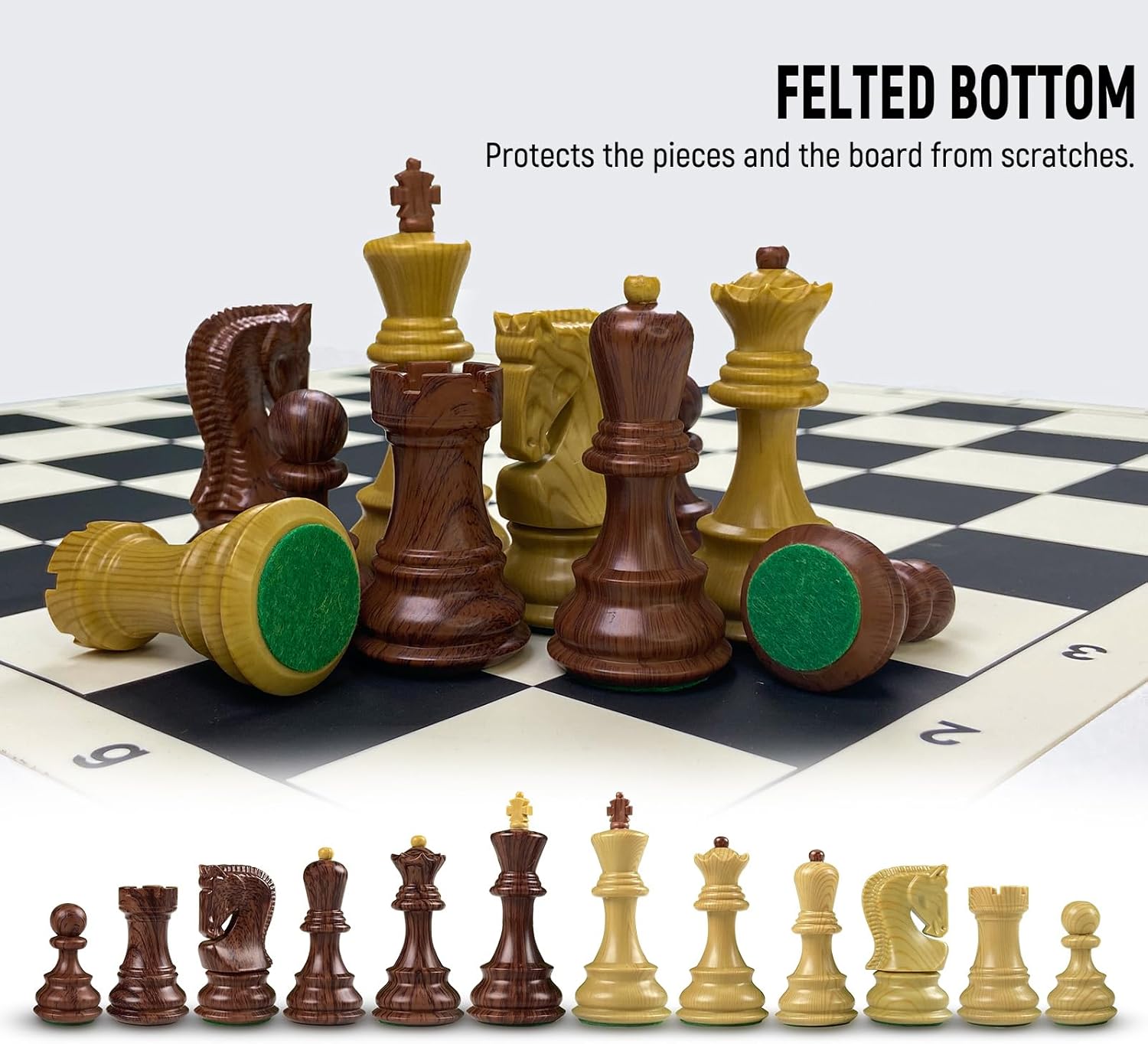 Tournament Chess Set, 20'' Foldable Silicone Chessboard Travel Chess Set Travel Games Portable Chess Set for Adults Zagreb Chess Pieces, Weighted Pieces with Storage Bag Giant Outdoor Chess Set