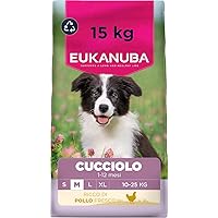 EUKANUBA Cibo secco per Cuccioli con pollo fresco per razze di taglia media