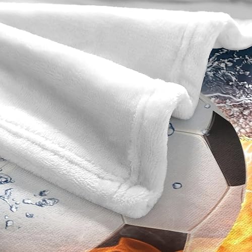 Miniatura 8 de Manta deportiva de pelota de fútbol, súper suave y cálida, ropa de cama para niños, ropa de cama para sofá, dormitorio, sofá, oficina, automóvil,