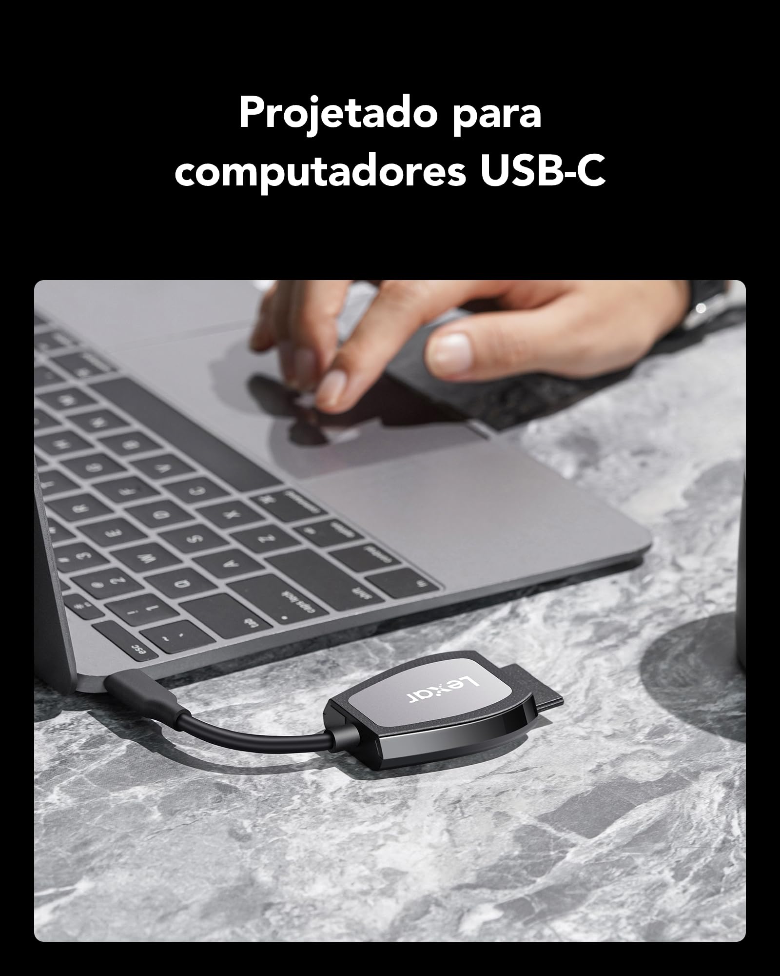 Lexar Profesjonalny czytnik z dwoma gniazdami ze złączem USB-C do kart SD i microSD UHS-I, czarny