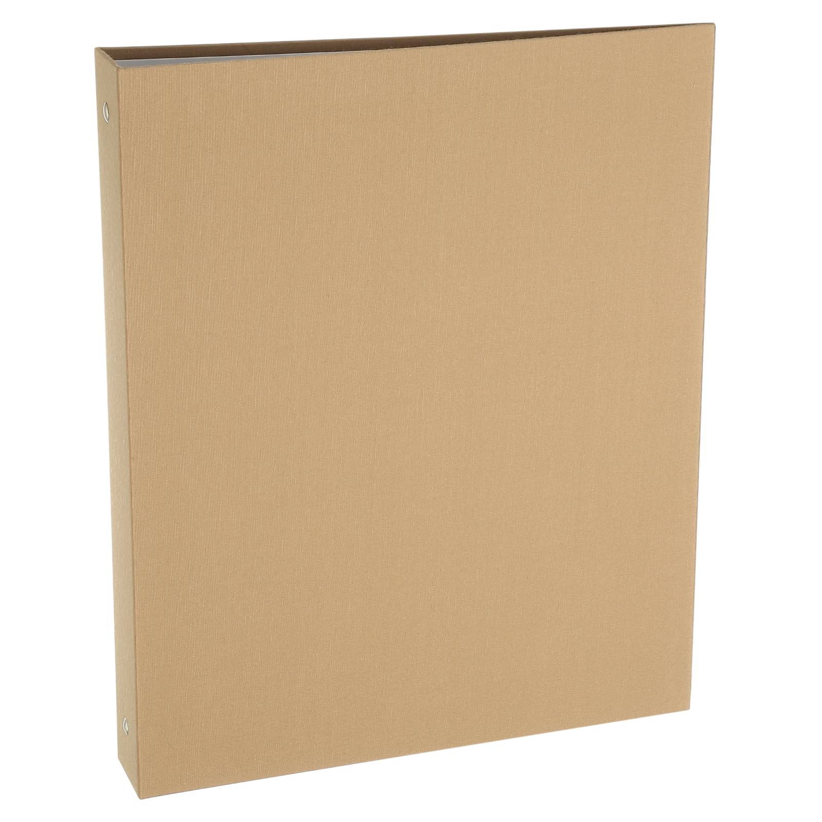 PATIKIL A4 Size 3 Ring Binder,1Pcs 1 Inch Round Ring Durable Linen Hardcover Binder Fit for 8.5" x 11" Paper Recipe Photo Office
