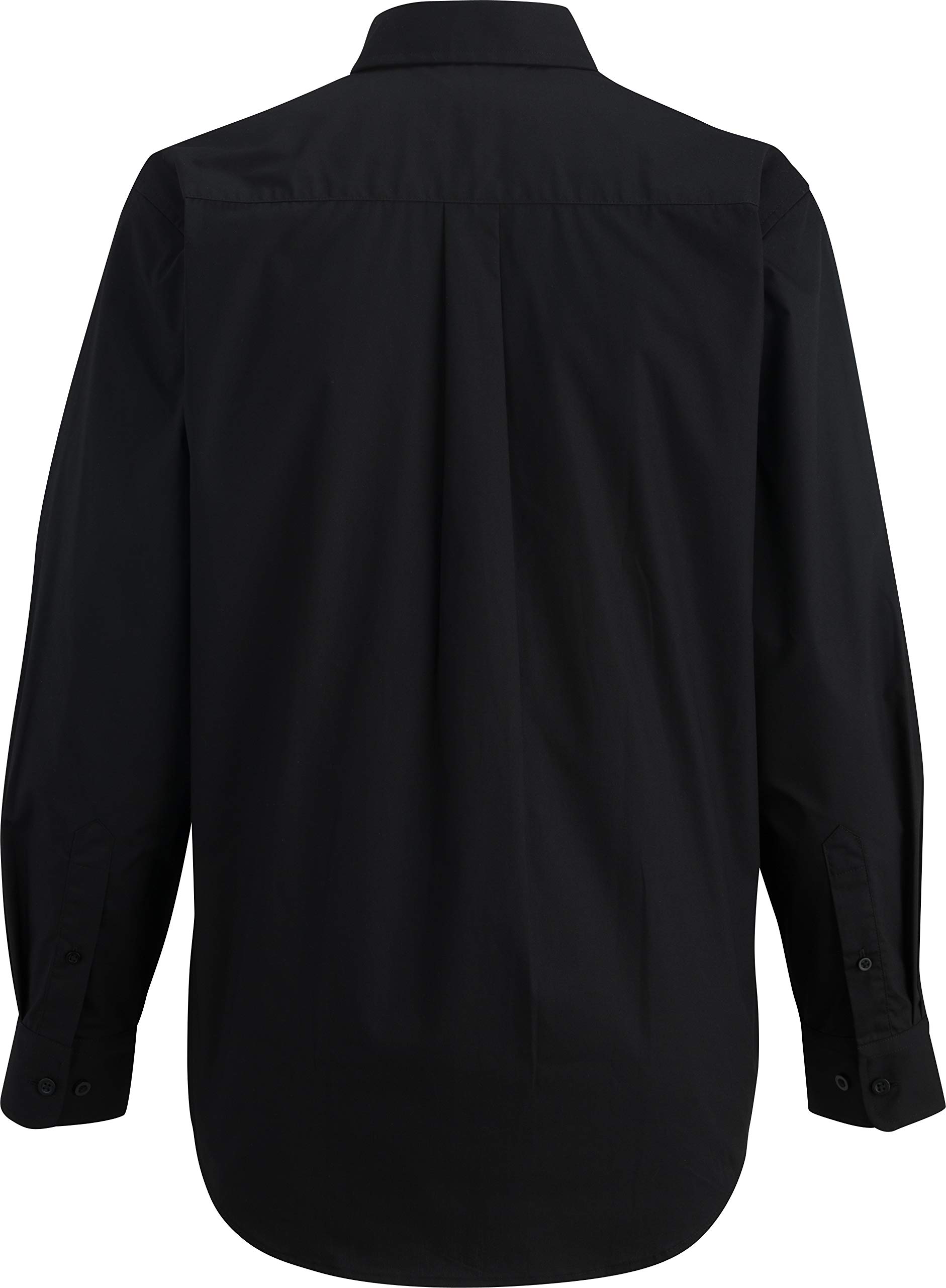 Edwards Men's Long Sleeve Stretch Poplin Shirt Large Black