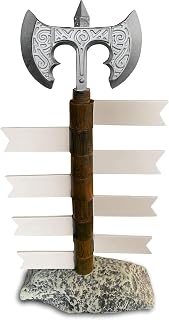 Conjurer Co. Galdor's Guild DND Initiative Tracker | Recorder Tools | Gift for Dungeons & Dragons Players, Dungeon Master/DM, or RPG Gaming | Tracking Stand | Holds 8 Flag Markers | Sword/Battle Axe