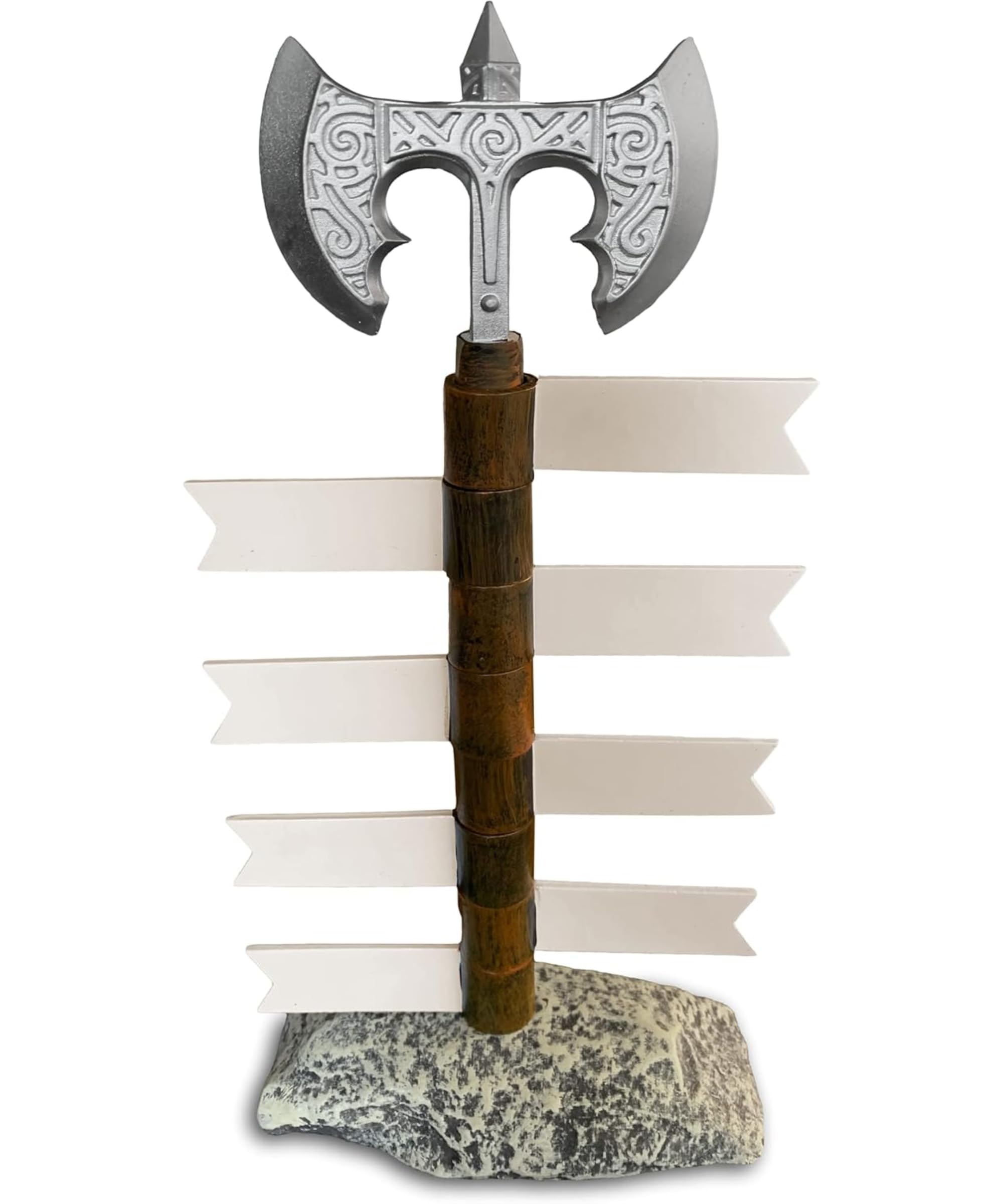 Conjurer Co. Galdor's Guild DND Initiative Tracker | Recorder Tools | Gift for Dungeons & Dragons Players, Dungeon Master/DM, or RPG Gaming | Tracking Stand | Holds 8 Flag Markers | Sword/Battle Axe