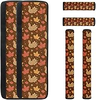 Vista 13 de Juego de 6 fundas para manijas de refrigerador de otoño, lavables, para Acción de Gracias, calabaza, hoja de arce, fundas para manijas