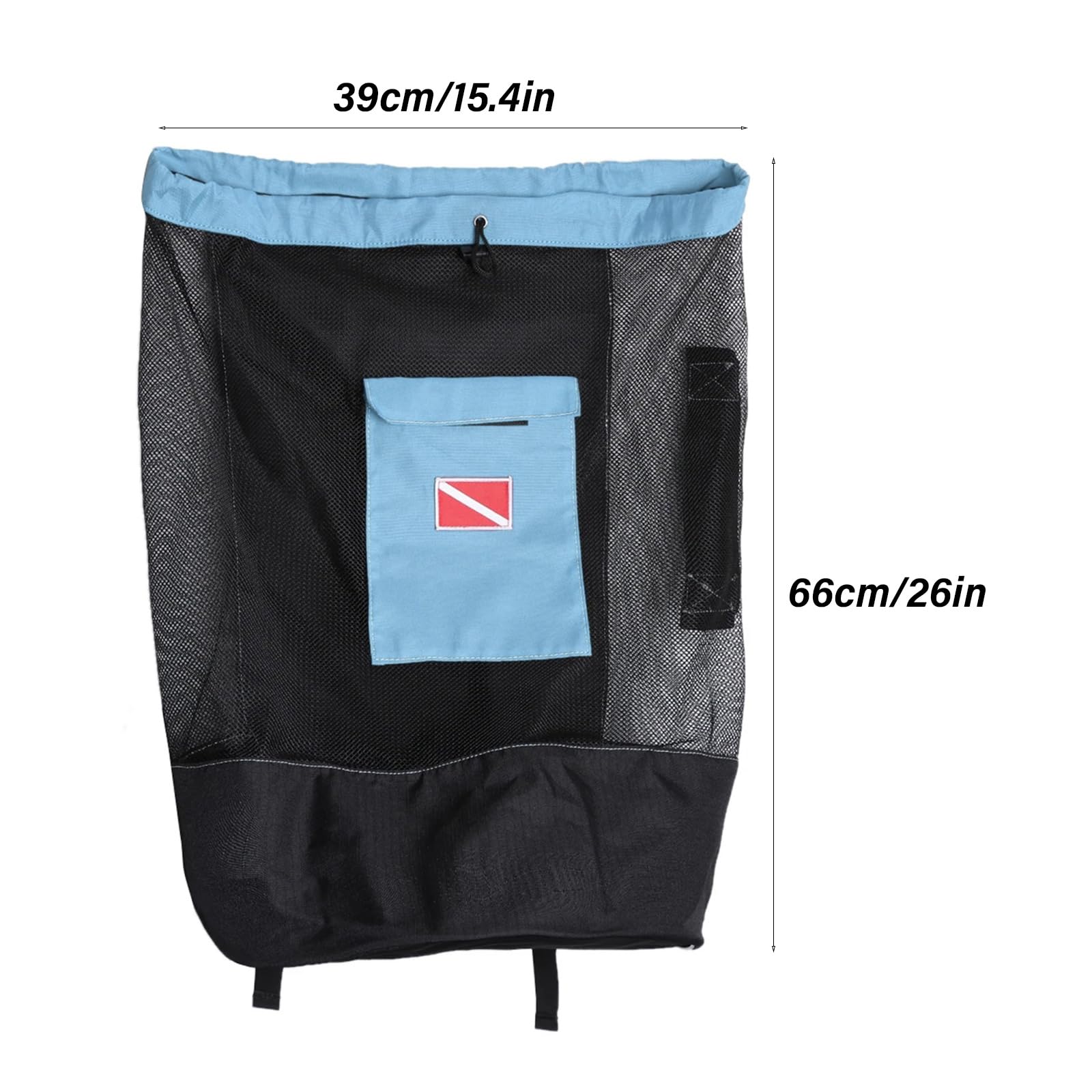 Sacs de plongée, sac de plongée de grande capacité de 80 L, sac à dos avec cordon de serrage, sac de plongée avec bandoulière