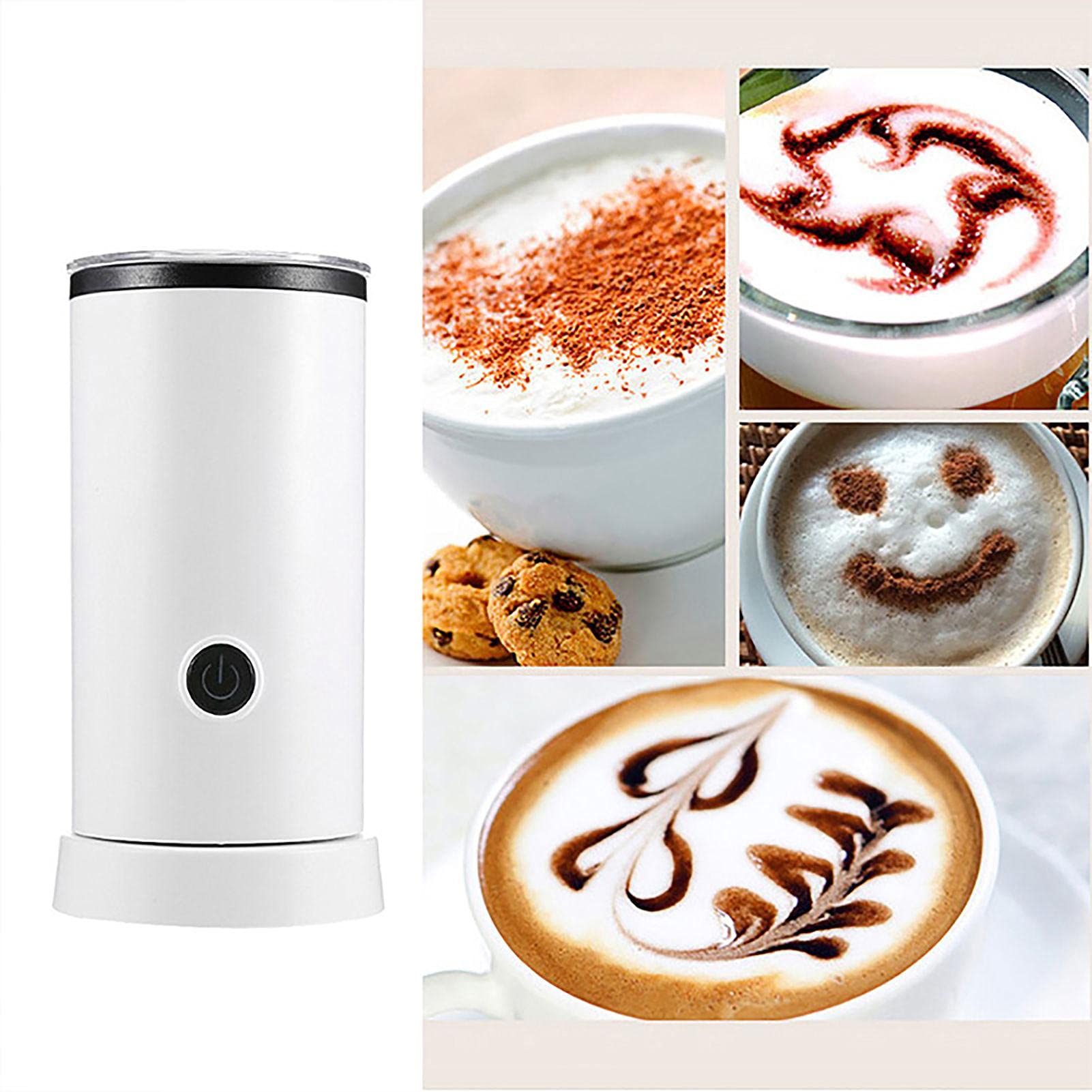 YOUGE leche eléctrico automático | Máquina automática espuma leche acero inoxidable con dos indicadores LED inteligentes