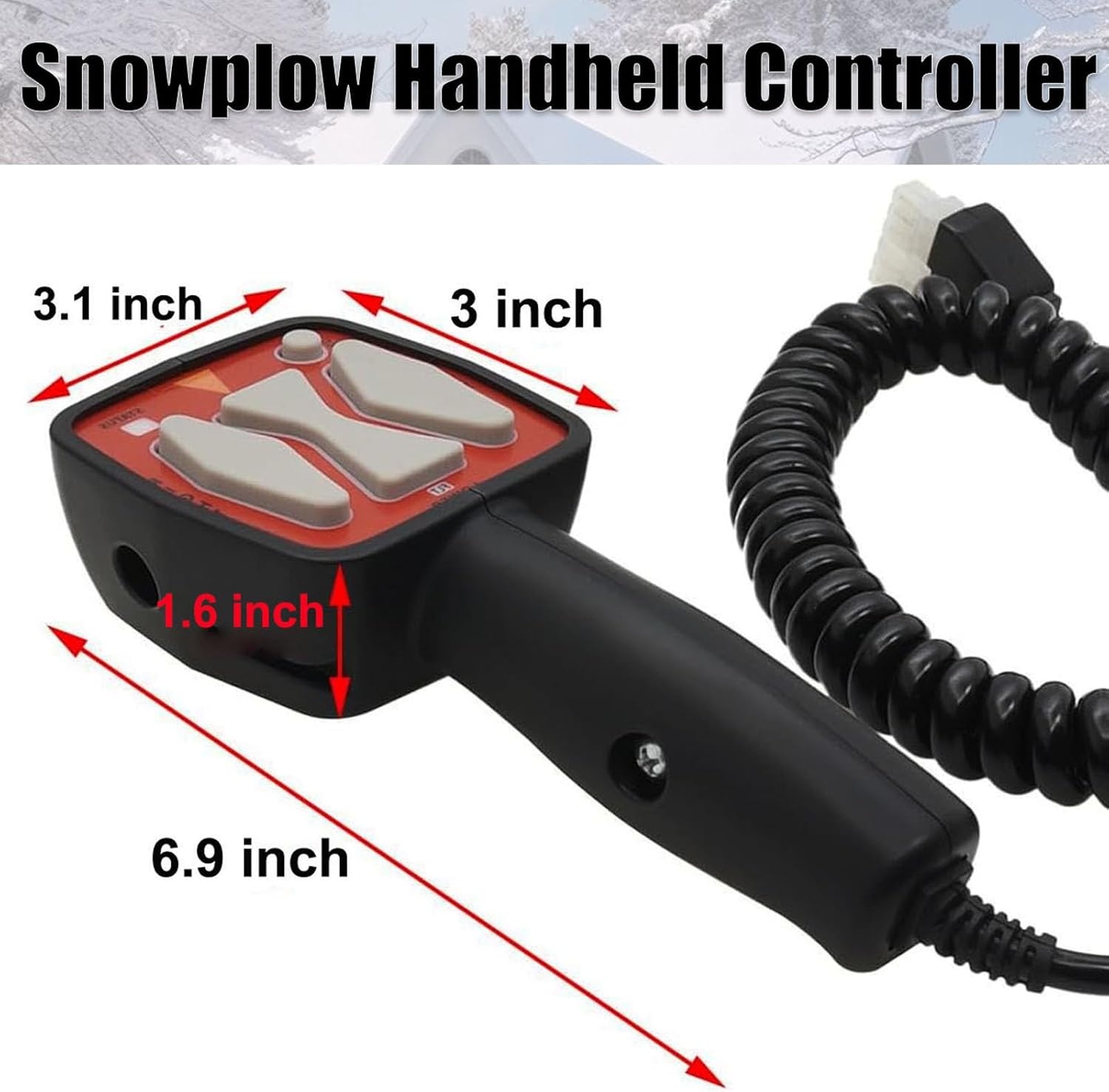 Snowplow Handheld Controller Replacement Fit for Western 56462, SAM 1306902, Fisher 9400 Straight Blade Plows