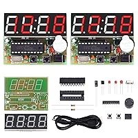 Vista 11 de MiOYOOW Kits de reloj digital de 4 dígitos con PCB, kit de proyecto de soldadura de reloj de alarma DIY para aprender soldadura electrónica