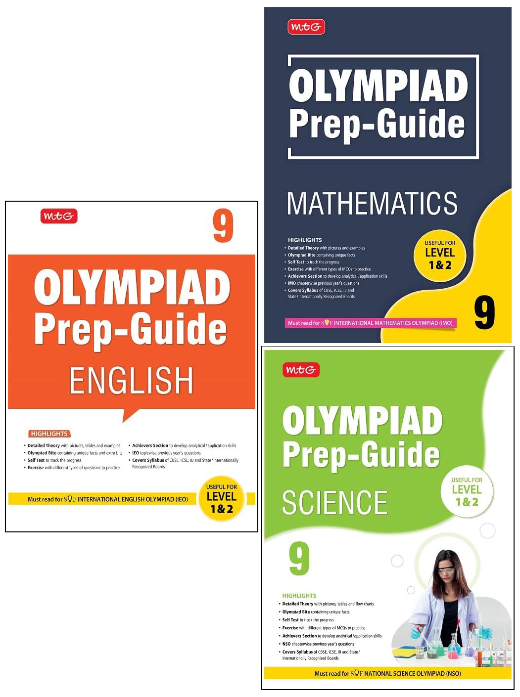 Buy MTG Olympiad Prep-Guide Science Class 9 & MTG Olympiad Prep-Guide ...