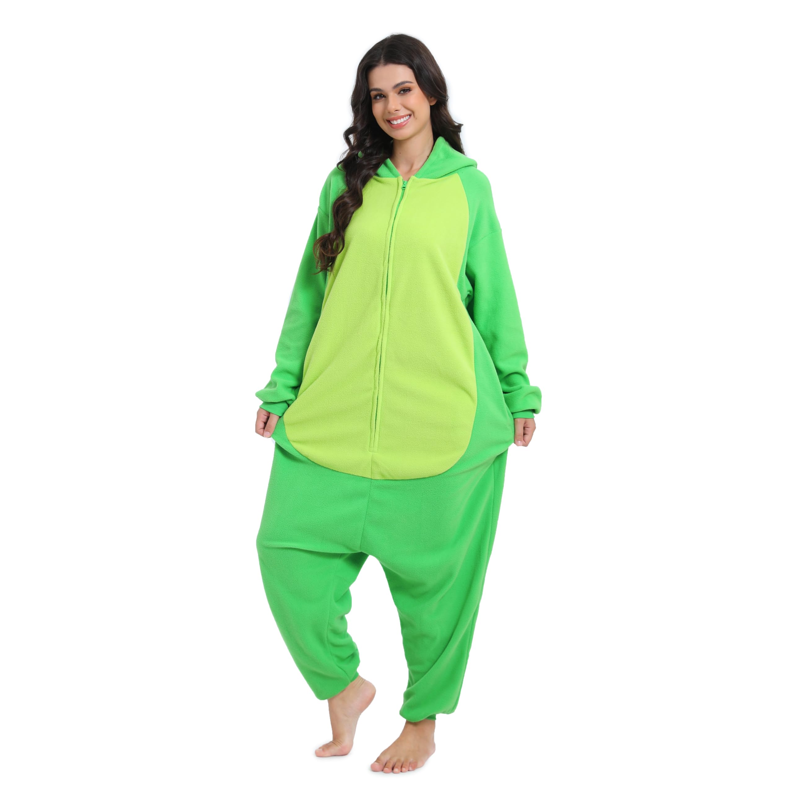 NAITOKE Disfraz de animal para adultos, disfraz de Halloween, pijama de una pieza para mujeres, hombres y adolescentes