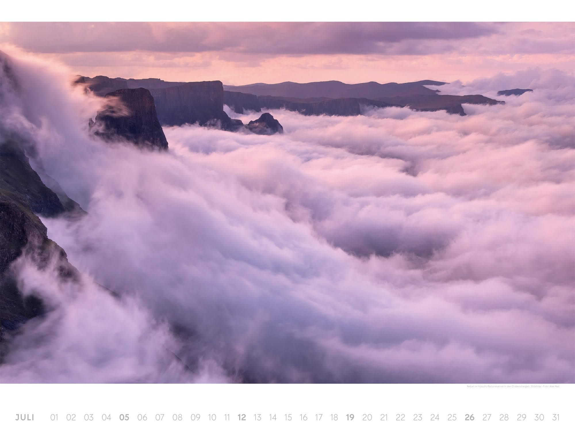 Freiraum Kalender 2026 | Hochwertiger Landschaftskalender im großen Querformat (66x50 cm) | Minimalismus in Natur und Landschaft