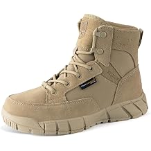 FREE SOLDIER Hiking Work Boots Womens Tactical Boots 6 Inches Lightweight Waterproof Military Boots Outdoors Desert Boots