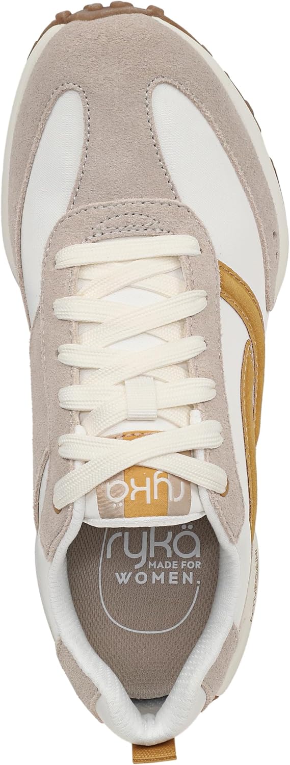 Ryka Womens Jetsetter 7 Wide Terra Taupe/Yellow image 4 of 8 B0F3B95NGG