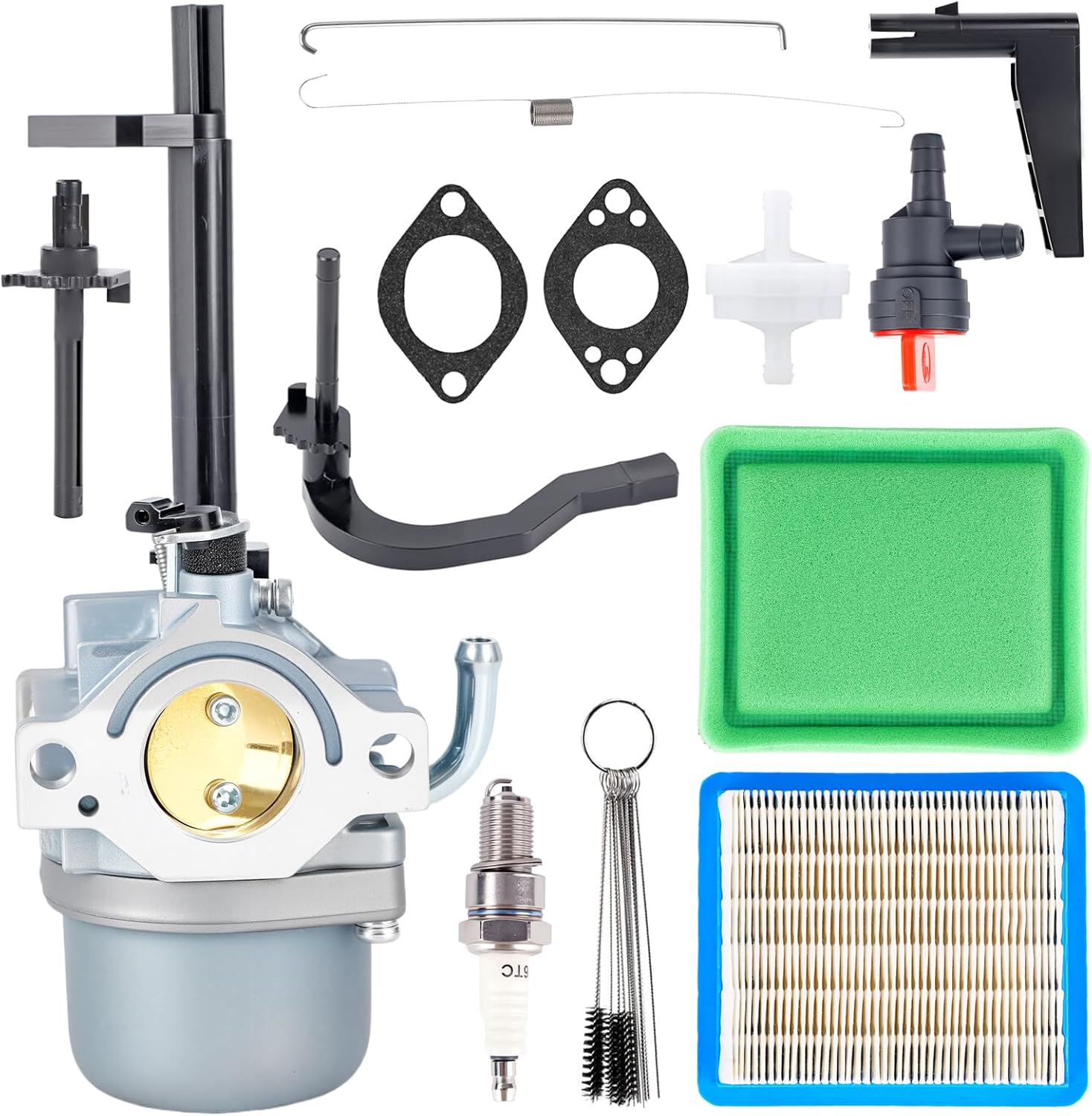 Carburetor Compatible with Troy Bilt Coleman Powermate 5500 5000 6000 5550 6250 6500 Generator Snow Blower Carb for 591378 697978 796321 696132 696133 796322 699966 695918 Snowblower