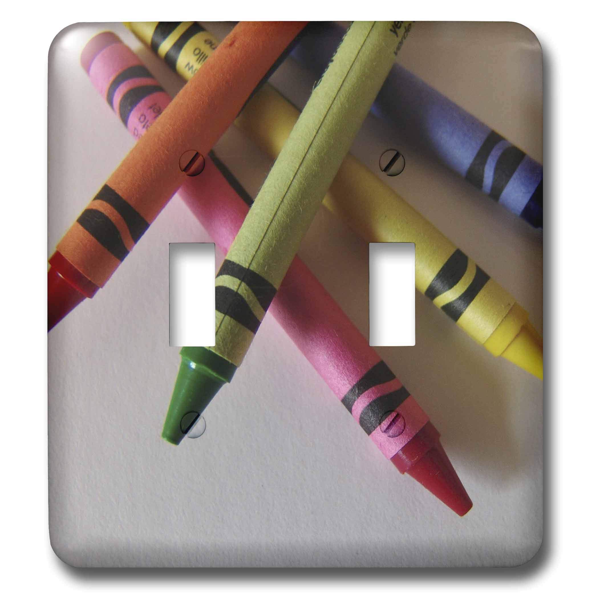 Color Me Crayons Double interrupteur à bascule lsp_7925_2 remplacer plaque murale terne